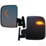 Red Hawk ACC-1022 LED side mirror set for 12V-48V vehicles, includes two mirrors with LED lights for night driving safety.