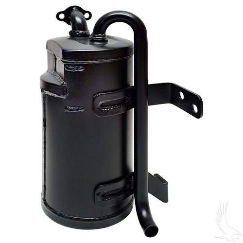 Red Hawk muffler MUF-0008 for EZ-GO RXV, TXT gas golf carts, Kawasaki engines, aftermarket exhaust upgrade, durable metal construction.