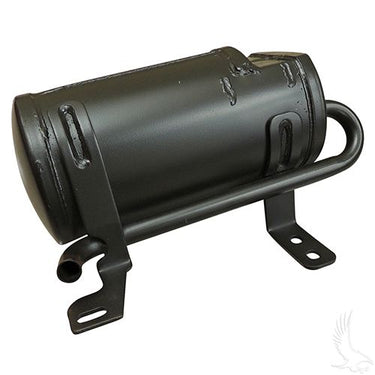 Red Hawk OEM muffler for EZGO RXV and TXT golf carts with Kawasaki engine, 2008-2014, showing the durable metal construction.