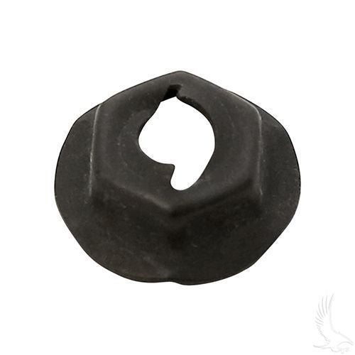 Redhawk self-threading nuts HDW-002 for EZGO golf carts, durable fasteners, pack of 10, compatible with EZGO vehicles.