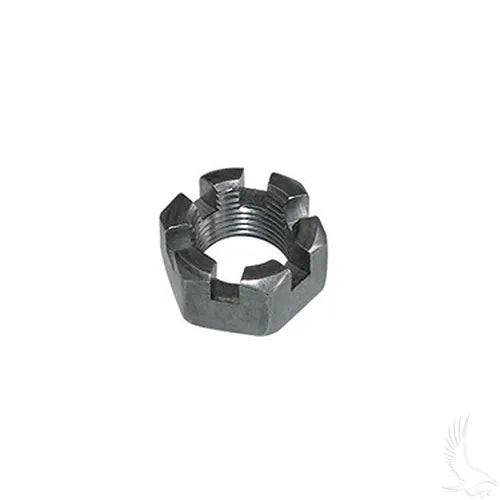 Red Hawk HDW-003 slotted nut for EZGO and Club Car DS golf cart front axle, 3/4-16 size, durable OEM replacement part