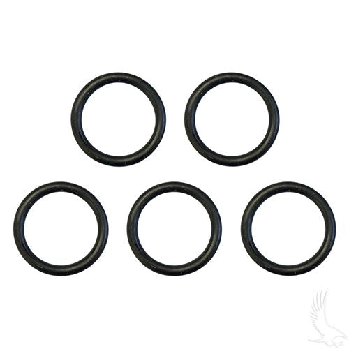 Redhawk ENG-233 O-ring oil drain plug for EZ-GO RXV, TXT, Kawasaki golf carts, 5-pack, replacement OEM engine part.