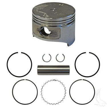Redhawk OEM Piston Ring Set ENG-135 for Golf Cart engine, includes piston and rings, 0.50mm, compatible with E-Z-GO 4-cycle gas engines