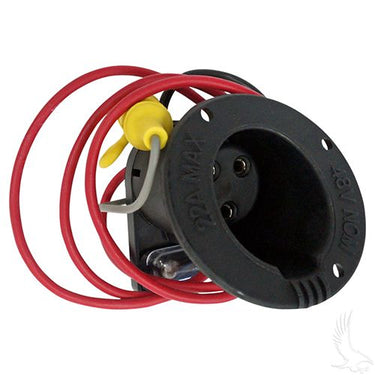 Red Hawk CGR087 48V Receptacle and Fuse Assembly for Industrial Electricians Integrated Fuse and Easy Install