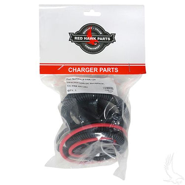 Red Hawk CGR-124 DC Receptacle For Club Car Precedent 48V Golf Cart Owners Durable Reliable Replacement Part