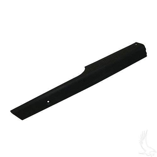 Redhawk OE rocker panel for EZGO RXV golf cart, lower side passenger side, in red, with a durable, fit-for-repair appearance.