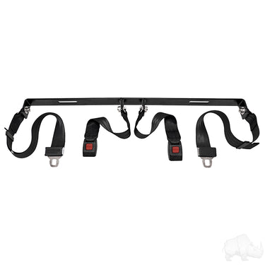 Red Hawk Seat Belt Kit SEAT-2006 With Two Durable 60-Inch Lap Belts Bracket And Hardware Included For Cars Trucks SUVs
