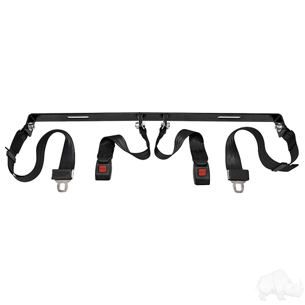 Red Hawk Seat Belt Kit SEAT-2006 With Two Durable 60-Inch Lap Belts Bracket And Hardware Included For Cars Trucks SUVs