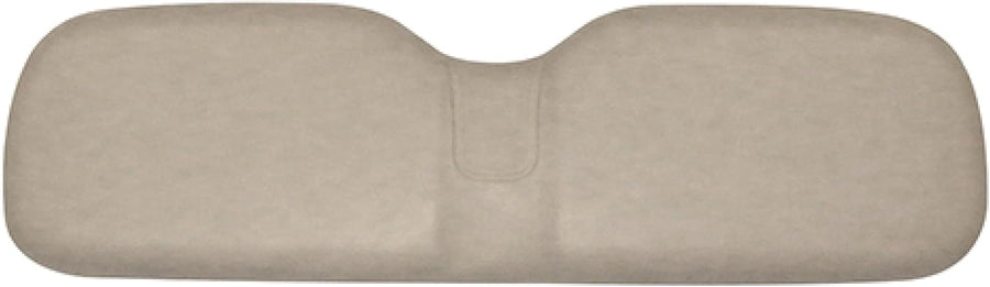 Red Hawk OEM EZ-GO RXV golf cart seat back assembly in premium Stone Beige with red accents, designed for comfort and durability.