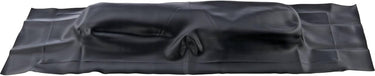 Redhawk EZGO TXT Seat Back Cover in black, designed for 14+ golf carts, durable interior protection for golf cart seats.