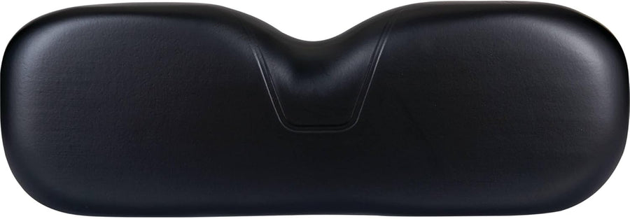 Red Hawk OEM black seat back assembly for EZGO TXT golf carts, showing ergonomic design and durable construction.