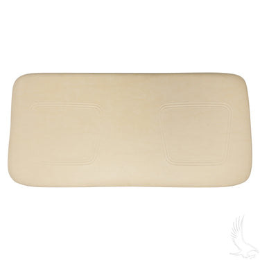 Red Hawk seat bottom assembly in buff color for Club Car 2000+ models, featuring premium comfort upgrade and new style design.