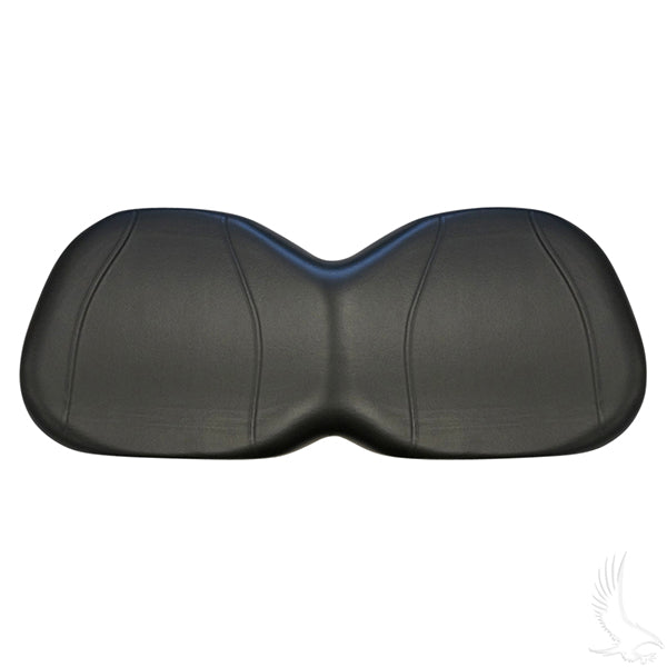 Seat Back Cushion For Club Car Tempo Onward Precedent 04 And Later Red Hawk Premium Black Comfort