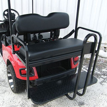 Red Hawk EZGO TXT Seat Kit SEAT-711BLK RHOX SS Replacement For Golf Carts 1996 And Later