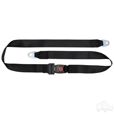 Red Hawk RHOX 72 Inch Black Golf Cart Lap Seat Belt Safety For Families And Fleets
