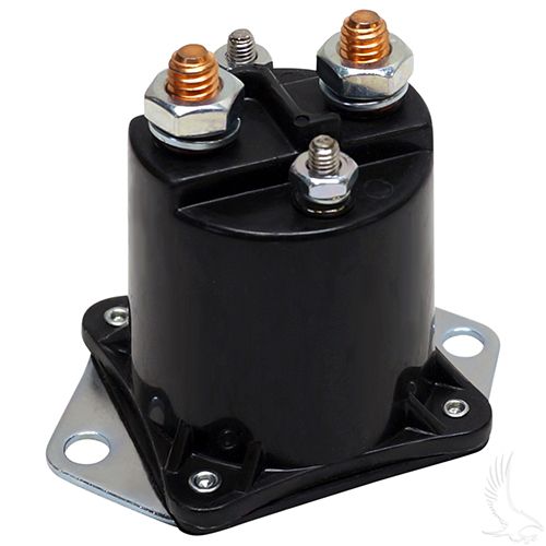 Red Hawk SOL1009 12V Four Terminal Copper Solenoid for Club Car Gas Golf Carts High Performance Upgrade - Rainier Parts