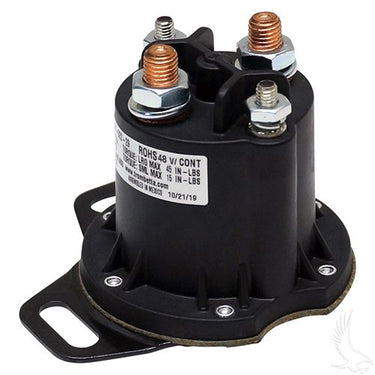 Solenoid OEM SOL-1040 48V 4-Terminal Red Hawk For EZGO RXV Golf Cart Curtis Controller Compatible - Rainier Parts