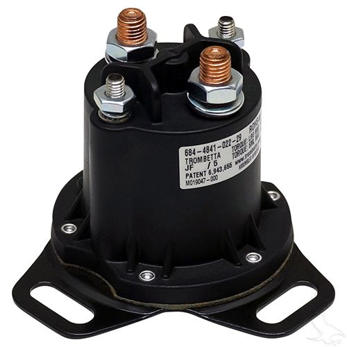 Solenoid OEM SOL-1040 48V 4-Terminal Red Hawk For EZGO RXV Golf Cart Curtis Controller Compatible - Rainier Parts