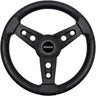 Red Hawk Lugana Steering Wheel ACC-SW150-EZ OEM for Golf Carts EZ Go Hub Black Finish - Rainier Parts