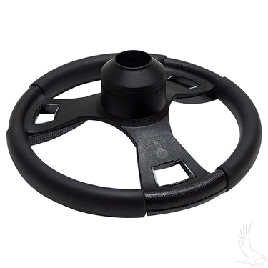 Fontana Steering Wheel Red Hawk Carbon Fiber EZ Go Hub Golf Cart Upgrade RHF-001