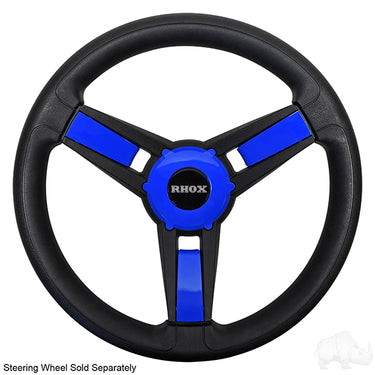 Giazza Steering Wheel Insert Kit Blue By Red Hawk ACC-SW151-IB For Golf Carts Durable Interior Upgrade