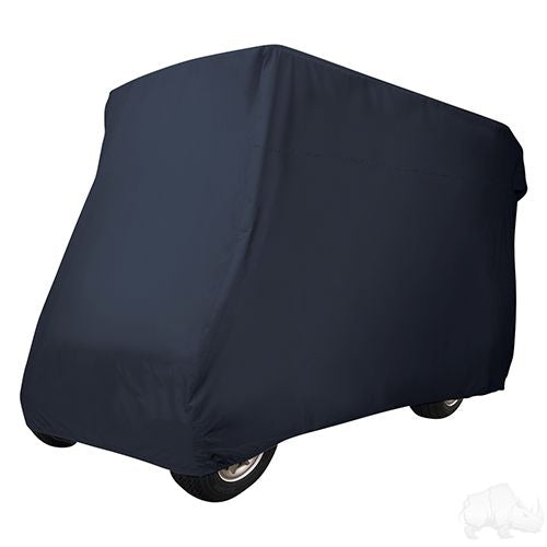 Redhawk 88-inch all-weather car storage cover, breathable and dustproof, designed for outdoor vehicle protection.
