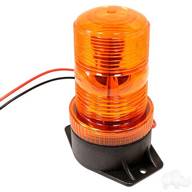 Red Hawk LGT300 Amber LED Strobe Light 12to80VDC for Industrial Vehicles High Visibility Signaling