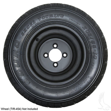 Red Hawk TIR-201 Duro Excel Touring Tire 205/65-10 For Compact Cars DOT 4-Ply Safe Smooth Ride - Rainier Parts