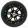 Red Hawk RXLP 215-40-12 all-season tire with 4-ply durability for small cars, DOT certified, featuring a red color design.