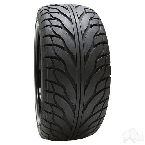 Red Hawk TIR389 RHOX RXS directional tire in 215/35/14 size showing tread pattern and sidewall details for enthusiasts.