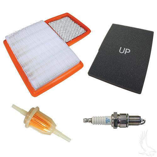 Red Hawk FIL 1202 Tune Up Kit for Yamaha Drive G16 G22 golf carts, includes parts for DIY maintenance and engine tuning.
