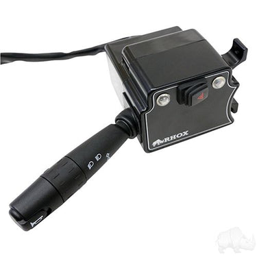 Red Hawk LGT132A Premium 12V Turn Signal Assembly With Integrated Flasher And Horn Button For Car Enthusiasts