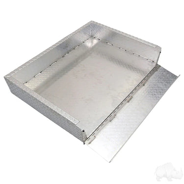 Red Hawk RHOX Aluminum Utility Box For Club Car DS With Mounting Kit Durable Cargo Storage For Golf Cart Owners