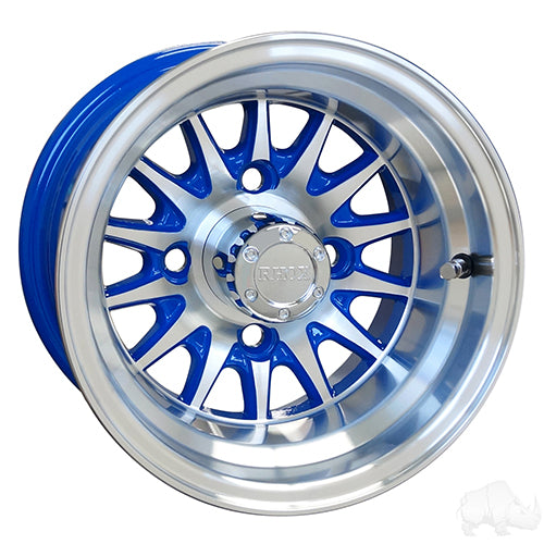 Red Hawk TIR-474 RHOX Phoenix Wheel Machined Blue Center Cap For SUVs And Trucks 10x7 ET15.5 Durable Performance - Rainier Parts