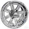 Red Hawk TIR RX170 RHOX Vegas Chrome Wheel 12x6 Centered Center Cap Premium Alloy Rim For Car Enthusiasts - Rainier Parts