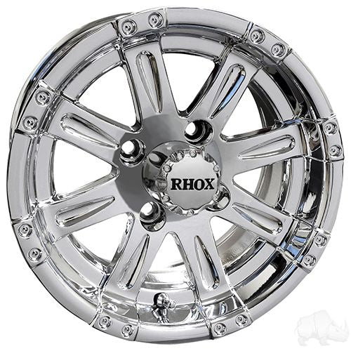 Red Hawk TIR RX170 RHOX Vegas Chrome Wheel 12x6 Centered Center Cap Premium Alloy Rim For Car Enthusiasts - Rainier Parts