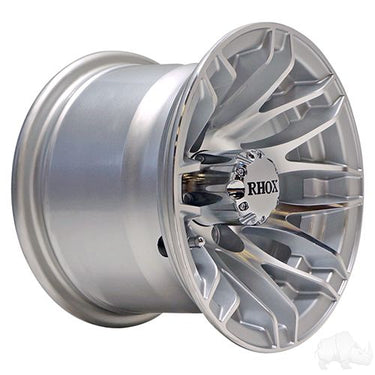 Red Hawk RHOX RX175 Wheel 10x7 Machined Silver ET25 Street - Rainier Parts