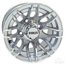 Red Hawk RHOX RX175 Wheel 10x7 Machined Silver ET25 Street - Rainier Parts