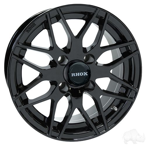 Red Hawk RX177 Wheel 13x6 Black Centered Rim For Car Enthusiasts Premium Quality - Rainier Parts