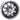 Red Hawk TIR RX180 RHOX Vegas Machined Black Wheel 12x7 ET25 Center Cap for Cars - Rainier Parts