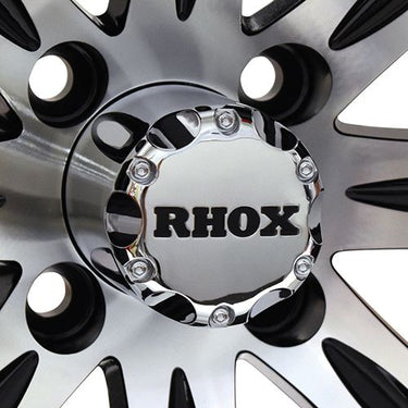 Red Hawk TIR RX180 RHOX Vegas Machined Black Wheel 12x7 ET25 Center Cap for Cars - Rainier Parts