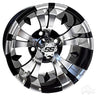 Red Hawk RX188 14x7 Wheel Machined Gloss Black ET25 Premium Alloy Rim For Street Muscle Cars - Rainier Parts