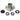 Red Hawk AXL-0013 OEM Aluminum Front Wheel Hub For EZGO 2001.5+ Golf Carts Precision Machined Upgrade