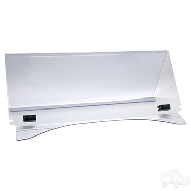 Red Hawk WIN3014 Windshield For Club Car Tempo Onward Precedent Premium Clear One Quarter Inch Two Piece - Rainier Parts