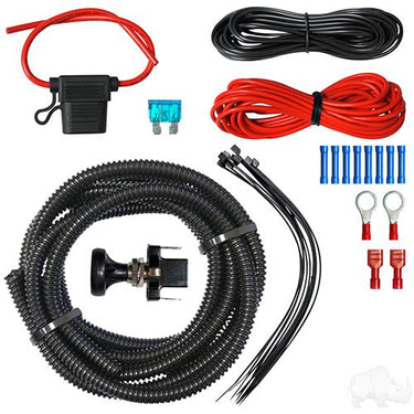 LED Wiring Kit For Golf Carts Red Hawk LGT792 Push Pull Switch Durable Automotive Lighting Kit