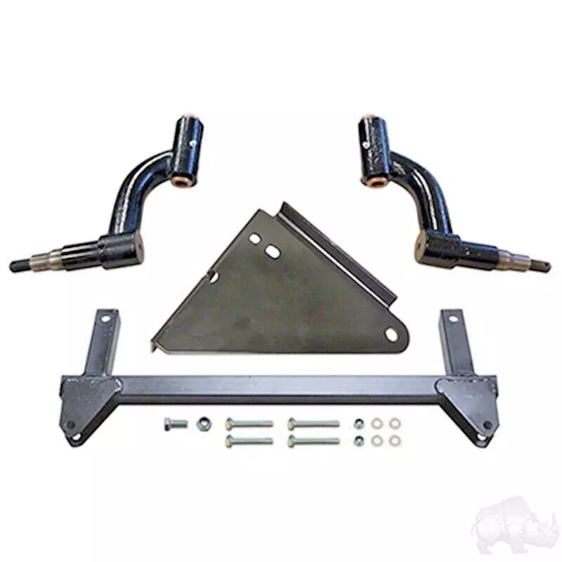 Redhawk Lift105 RHOX 6-inch drop spindle lift kit for Yamaha Drive2 electric golf carts, 2007-2016, shown in image.