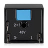 Rainier Parts golf cart brake light relay replacement, 12-48V, 30-second delay, with wiring connections and compact design.