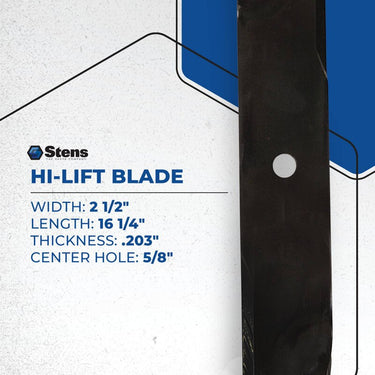 Stens Hi-Lift Blade 330-149 for Husqvarna Mowers Premium Direct Replacement 539100340 - Rainier Parts
