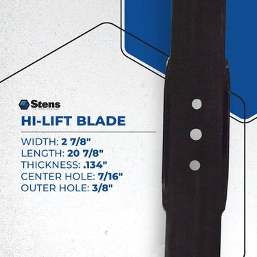 Stens Hi Lift Lawn Mower Blade 345 203 Premium Replacement For Homeowners High Lift Clean Even Cut - Rainier Parts