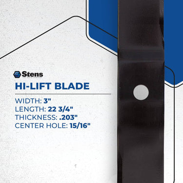 Stens 355-189 High Lift Blade For Exmark Mowers Premium Replacement For Superior Cutting - Rainier Parts